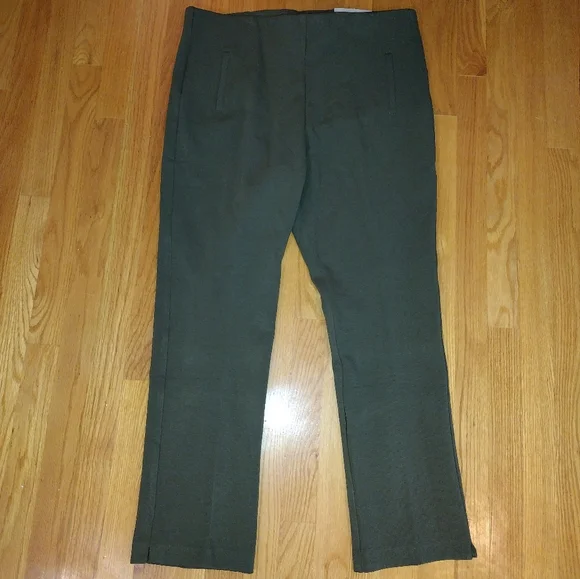 Chico's Green Ankle Pants Women's Size 14 Juliet Slim Trim Stretch Office NWT - Picture 6 of 11